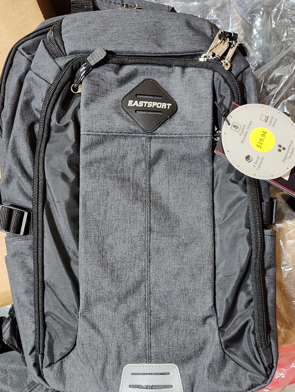 Eastsport Gray Everyday Backpack